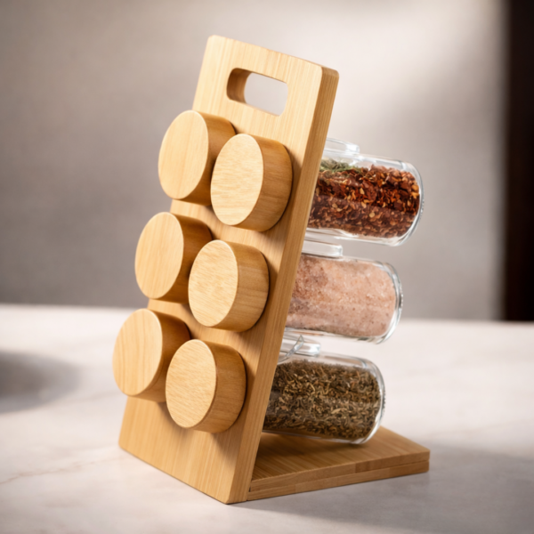 حامل توابل زجاجي مائل